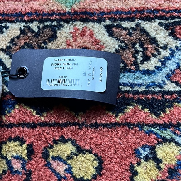 rag & bone womens leather & shearling pilot cap - Picture 2 of 6